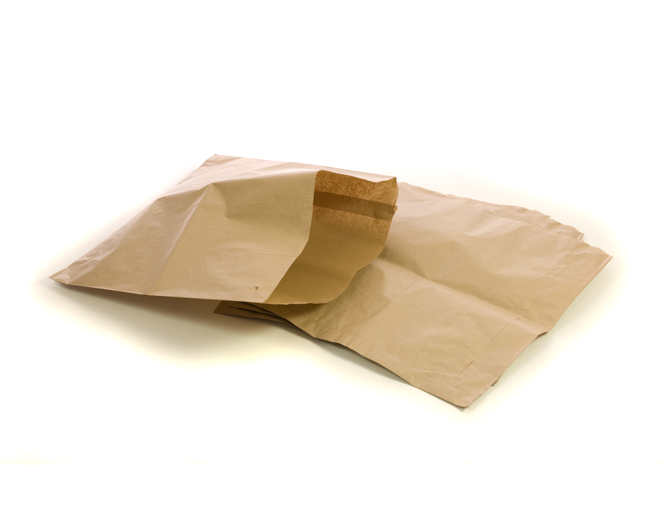 500 x Brown Strung Kraft Paper Food Bags 12.5" x 12.5" 
